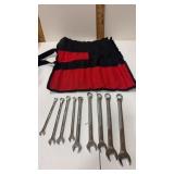9  craftsman wrenches and holder