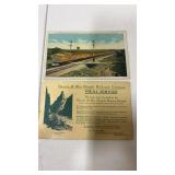 2 railroad post cards