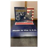 2 American Flags. Approx. 48x60.