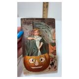Circa 1909 A Merry  Halloween embossed postcard