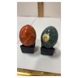 2 Polished natural polished stone / alabaster