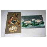 2 Easter post cards