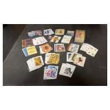 Loose playing cards.  Not full sets