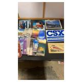Railroad timetables, signs, & more