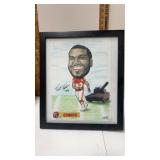 Signed and framed drawing of Tank Tyler Kansas