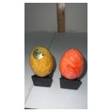 2 Polished natural polished stone / alabaster