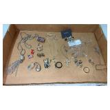 Silver tone womanï¿½s jewelry necklaces , earrings