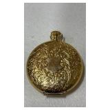 Gold tone Empty pocket watch case