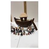 Noahï¿½s ark toy boat and animals
