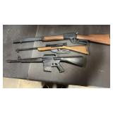 3 Kids Toy Guns.  Black one is a Noise Maker.