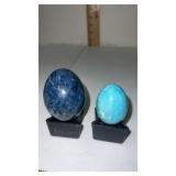2 Polished natural polished stone / alabaster