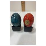 2 Polished natural polished stone / alabaster