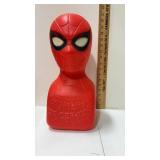 Plastic spider man bank