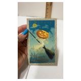 Halloween post card embossed
