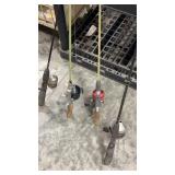 4 fishing poles