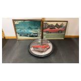 2 Chevelle framed pictures approx 9ï¿½x11.5ï¿½ & 1