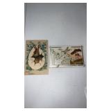 2 Easter post cards