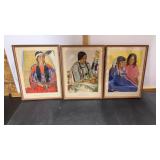 3 Native American Poster Prints approx.
