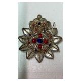 India embroider bullion wire emblem coat of arms