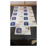 11 Presidential 24kt Electroplated Medallions