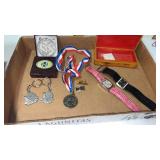 Womanï¿½s pink and black wrist watches , Santa Fe