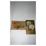2 Easter post cards