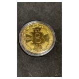 Promotional Bitcoin Coin.  Maybe Gold Plated but
