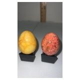 2 Polished natural polished stone / alabaster
