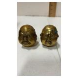 2. Brass figurine  4  faced Buddha head