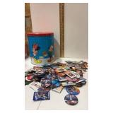 Movie themed pins And Mickey and friends  tin