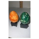 2 Polished natural polished stone / alabaster