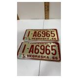 Lot of 2 license plates