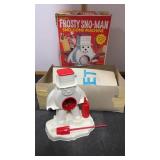 Hasbro Frosty Sno-Man in box.  Box shows damage