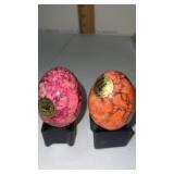 2 Polished natural polished stone / alabaster