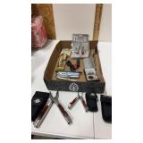 Small and large Leatherman  pens and more