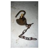 Missouri Pacific Railroad Padlock & Key