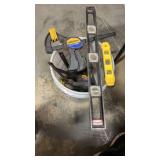 4 Quick-Grip Clamps, 2 Levels, & more