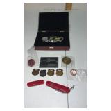 Railroad picket knife , pins and more