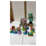 Coin banks and kids meal toys