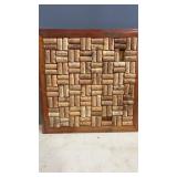 Framed Wine Cork Wall Display, 16x16