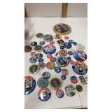 Political pinbacks