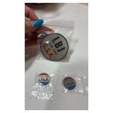 2.   1964 LBJ  1ï¿½ lenticular flasher stickers and