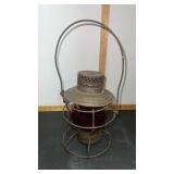 Handlan Railroad Lantern, Red Globe