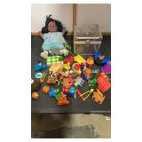 Doll, Clear Gliter Box, & Kids Toys from Happy