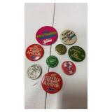 9. Amtrak railway pin back  buttons