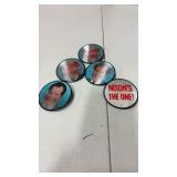 Nixon  hologram political pins