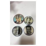 Political campaign hologram  buttons