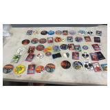 50 Movie & more Pinbacks Pins, Barber Shop,