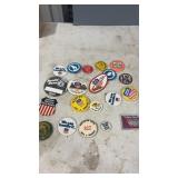 20 Rairoad Pins Pinbacks & Patches