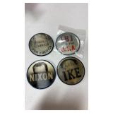 Political campaign hologram  buttons